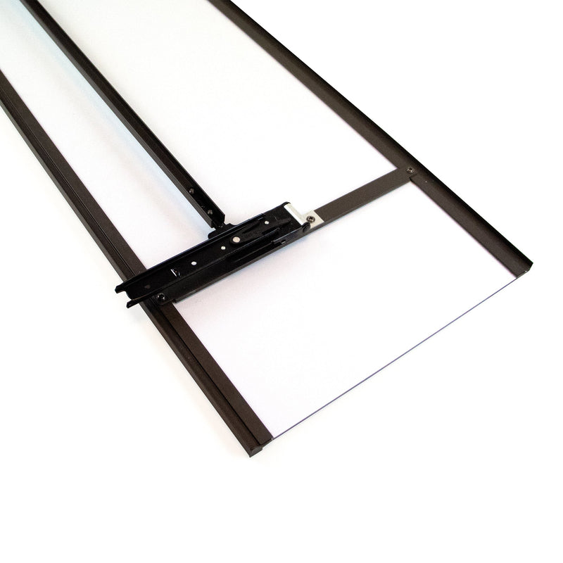 Specchio Estraibile per Armadio 34x100 cm Emuca Grigio Metallizzato