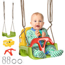 Altalena per Bambini 9-36 Mesi 42x33x120-180 cm in PP e PE con Corda