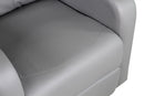 Poltrona Relax Manuale Reclinabile in Similpelle Vandi Grigia