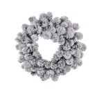 Corona Abetone innevata 80 Tips Ø50 cm 