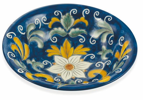 Salatschüssel Ø29x8 cm in Dolomite Villa d'Este Home Tivoli Sicilia Blu sconto