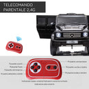 Macchina Elettrica per Bambini 3-8 Anni 107x64x54 cm con Telecomando Cruscotto Cintura e Fari LED Nero      