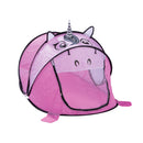 Tenda da Gioco per Bambini 183x96x86 cm con Apertura Pop-Up Unicorno Rosa