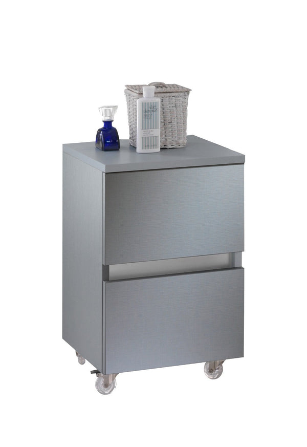 Mobile Kommode 2 Soft Close Schubladen aus Holz in Melamin 35x38x57cm TFT Bali Lead sconto