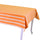 Tovaglia Rettangolare 140x240 cm in Cotone 180 GSM Pop Righe Arancione
