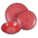 Servizio Piatti 12 Pezzi in Gres VdE Tivoli 1996 Baku Sunset