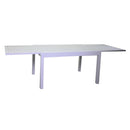 Tavolo Allungabile da Giardino 105/210x75xh75 cm in Alluminio Cleveland Bianco