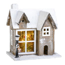 Casina con Luci H26 cm in Legno e Plastica