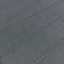 Copridivano Trapuntato con Penisola Destra Seduta in Microfibra Grigio Scuro Varie Misure