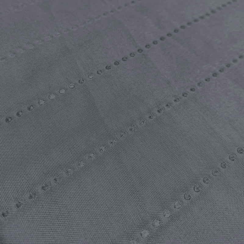 Copridivano Trapuntato con Penisola Destra Seduta in Microfibra Grigio Scuro Varie Misure