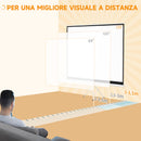 Telo Proiettore 120 Pollici 244x183 cm in Tessuto a Rete Bianco