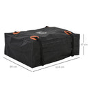 Borsa Portatutto per Tetto Auto 124x99x47 cm 566 L in PVC  Nera