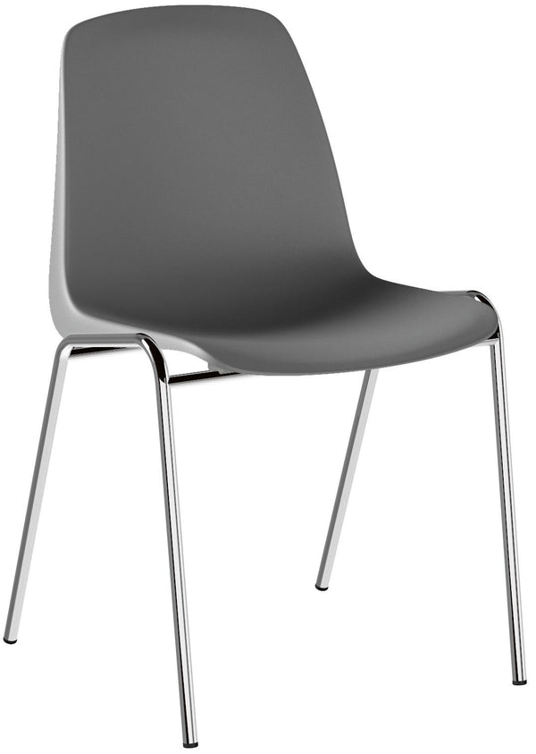 online Büro-Wartestuhl aus Polypropylen Tosini Verona Hellgrau