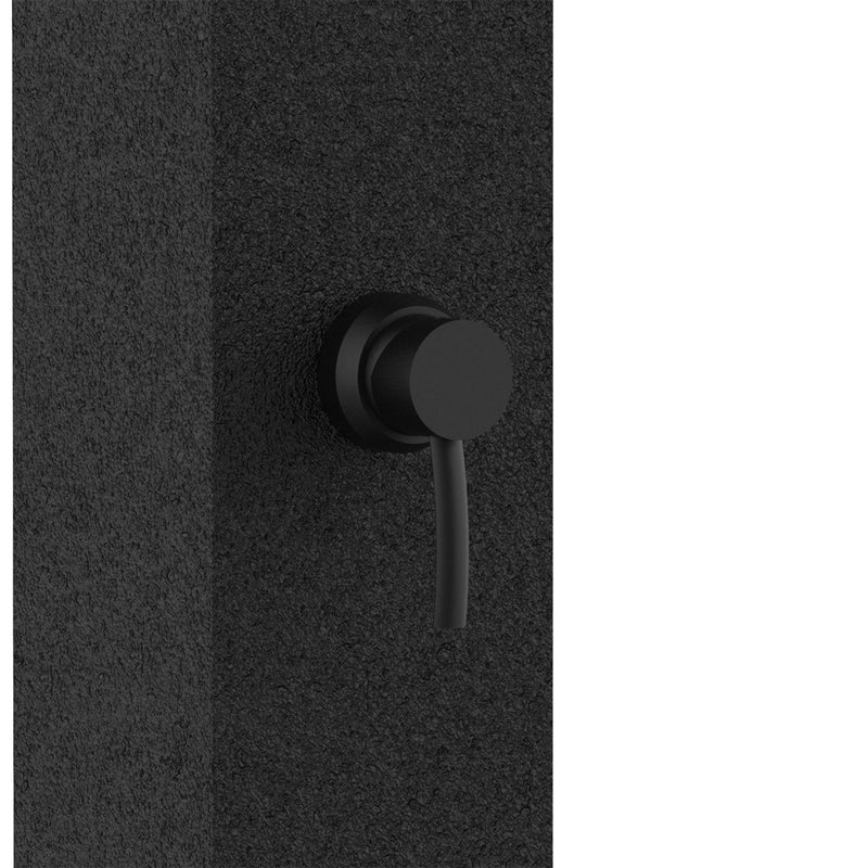 Doccia Solare da Giardino 26L Miscelatore e Lavapiedi Sined Dino Nera