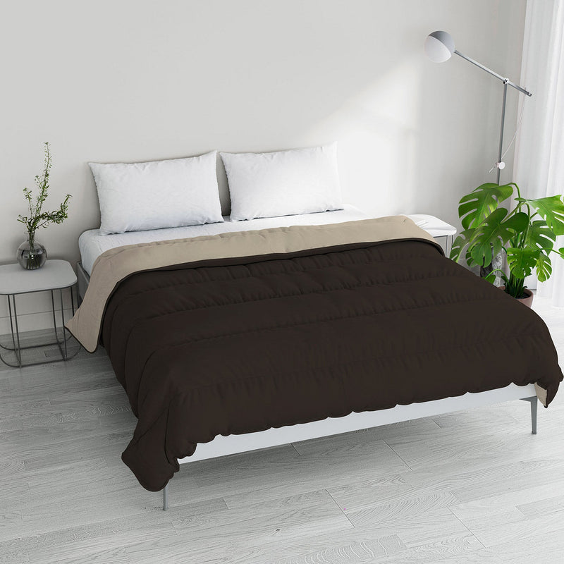 Piumino Invernale in Microfibra 200gr Doubleface Pigna/Crema Varie Misure