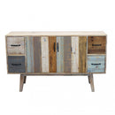 Mobile Fred 131x40x77 h cm in Legno Multicolor