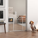 Cancelletto per Cani taglia Piccola e Media 74-100x76 cm in Acciaio e PA Bianco