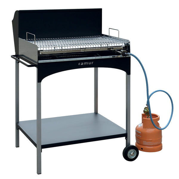 Mehrzweckgrill Holzkohle Gas Stahlgrill Famur BK 8 Eco Gas prezzo
