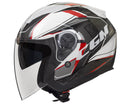 Casco Jet per Scooter Visiera Lunga CGM Mayer 130X Rosso Varie Misure