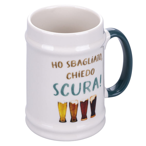 prezzo Boccale Birra Ø8x13 cm in New Bone China VdE Tivoli 1996 Le Travisate Bianco