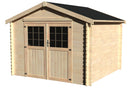 Casetta Box da Giardino per Attrezzi 2,98x2,98m Senza Pavimento in Legno Abete 34mm Valodeal NG