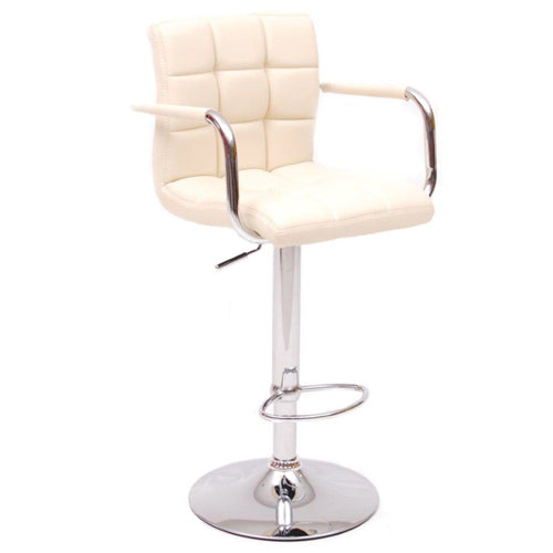 acquista Cremefarbener Barhocker aus Kunstleder