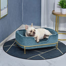 Cuccia Rialzata per Gatti e Cani 63,5x43x24,5 cm  Blu