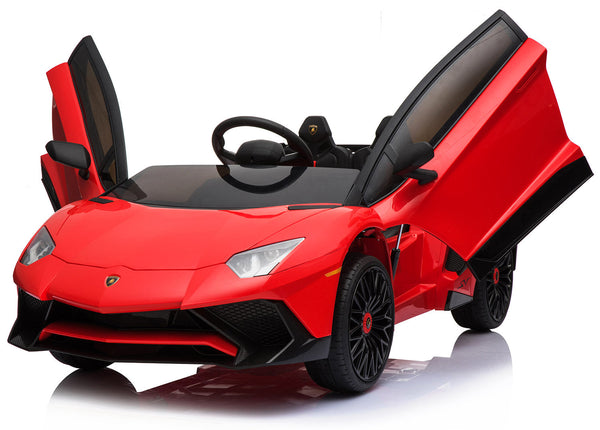 online Elektroauto für Kinder 12V Lamborghini Aventador Roadster SV Rot