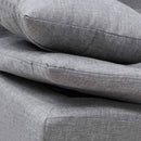 Divano Letto 190x83x93 cm in Microfibra Grigio