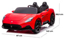 Macchina Elettrica per Bambini 12V con Licenza Maserati MC20 Rossa