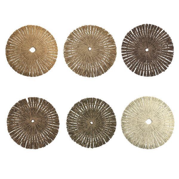 sconto Set 6 Tovagliette Ø38x0,3 cm  in Carta VdE Tivoli 1996 Nature