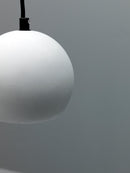 Lampada a Sospensione Ø12xH12 cm in Metallo Tenis Grigio