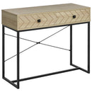 Tavolo Consolle per Ingresso 2 Cassetti 90x35x76 cm in Legno e Metallo 
