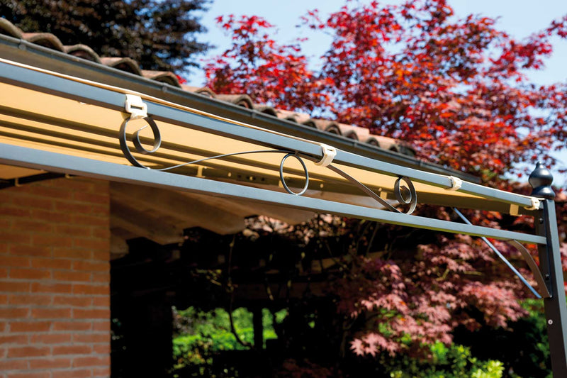 Pergola da Giardino in Ferro 4X3m Vorghini Chains Sabbia