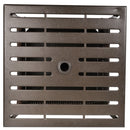 Tavolino da Giardino 55,5x55,5x46 cm in Rattan e Acciaio Marrone