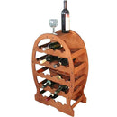 Cantinetta Porta Bottiglie Vino Da Terra In Legno Scuro 23 Posti Casa Ristorante