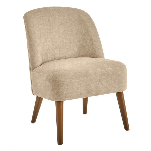 Poltrona Relax in Legno e Tessuto Colore Beige Modello Petty 52x58x71H cm sconto