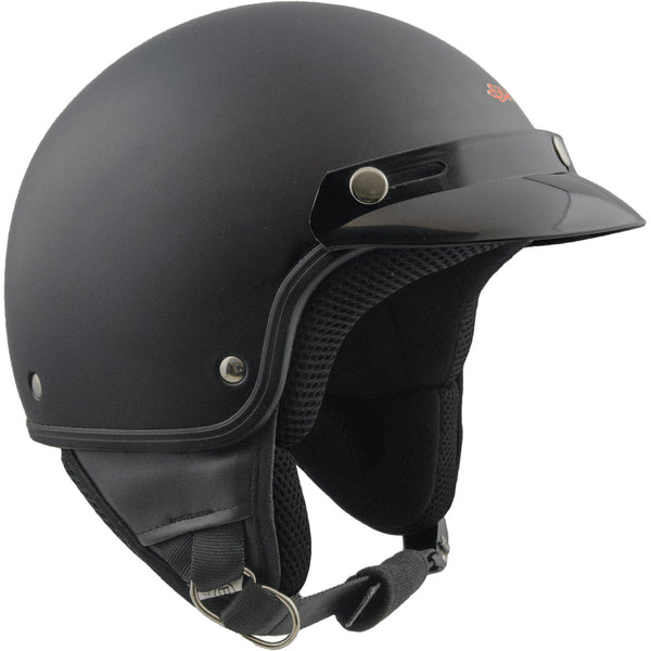 sconto Demi-Jet Scooter Helm mit Ska-P 1 FH Smarty Black Rubber Peak