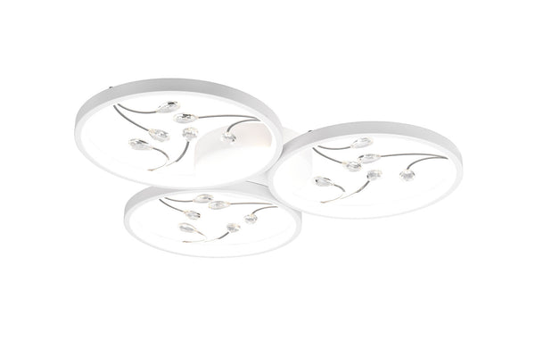 acquista Plafoniera da Interno a LED in Metallo Bianco Opaco