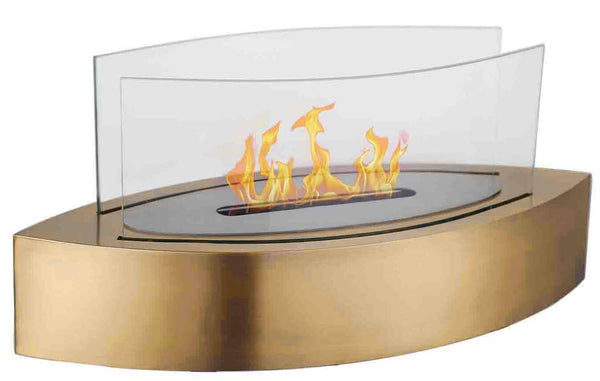 sconto Tisch Bioethanol Kamin 50,8x20,3 cm Vannini Vanda Oro