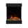 Caminetto Elettrico da Pavimento Autoportante Calliope Effetto Fuoco e Telecomando con Cornice in Legno MDF Nero