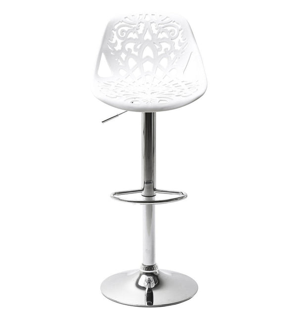 Hocker mit Gasdruckfeder und drehbarem Sitz aus weißem Vandi-Polypropylen online