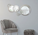 Specchio Celtic 119x1,5x58 cm in Ferro e MDF Argento