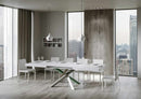 Tavolo Allungabile 140-400x90x77 cm Volantis Bianco Frassino Telaio 4A 