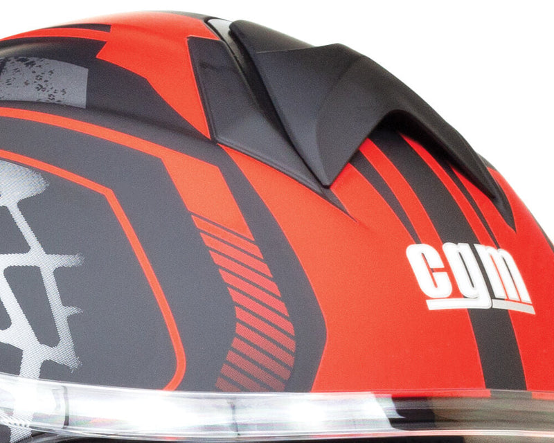 Casco Integrale per Scooter Visiera Lunga CGM Montegi 301S Rosso Opaco Varie Misure