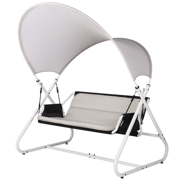 2-Sitzer-Gartenschaukel 166 x 145 x 190 cm in Portofino Steel acquista