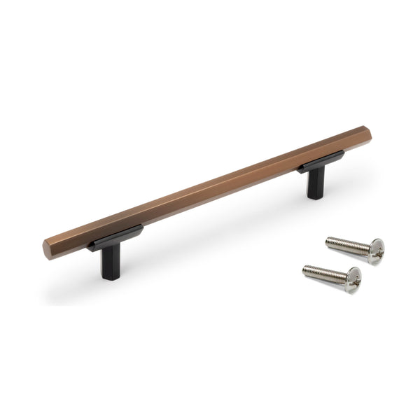 Set 20 Maniglie per Mobili 128 mm in Alluminio Emuca Riad Bronzo online