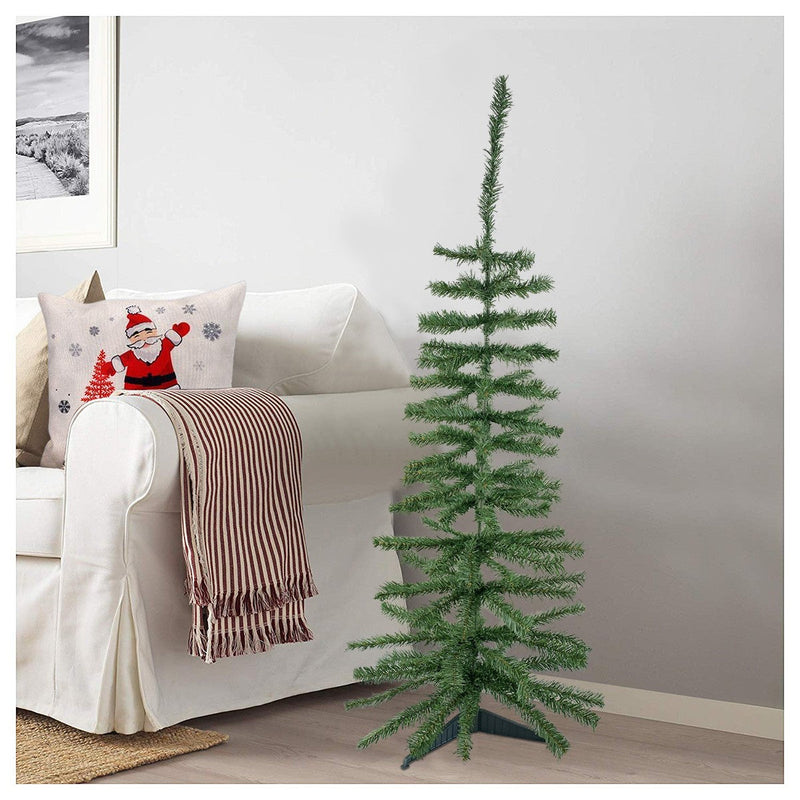 Albero di Natale 100H cm Rami Pieghevoli in PVC Abete Artificiale