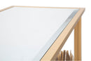 Console Glam Floris 113x40x80 cm in Ferro e MDF e Specchio Multicolor      