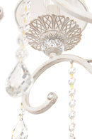 Lampadario Elegant in Metallo Grace Bianco con Oro